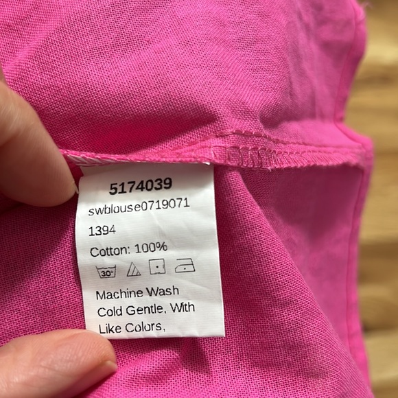 SHEIN Plunging Neck Ruffle Trim Bow Tie Front Top size L - Picture 13 of 14